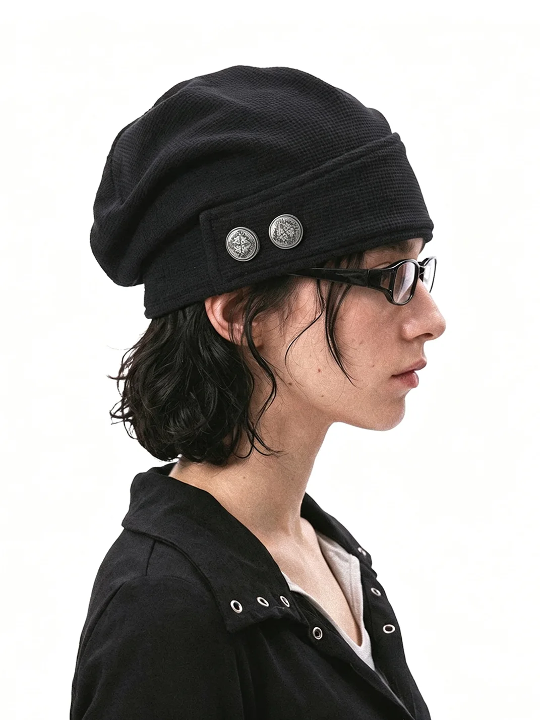 8LOME | Waffle Drape Knit Cap