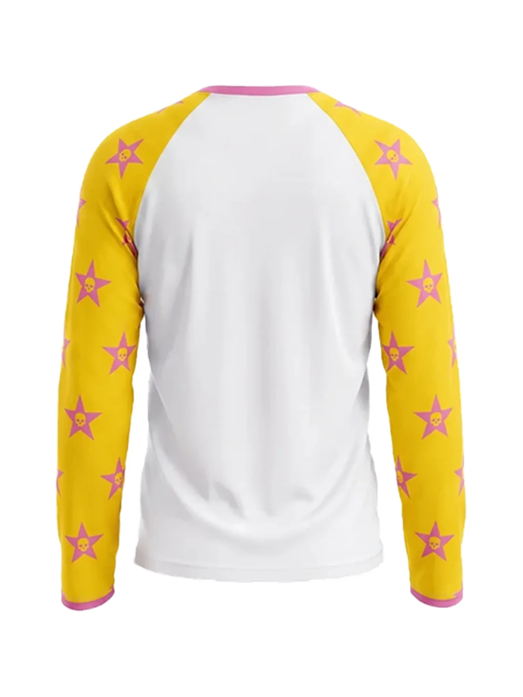 WASTED | Star Skull Contrast Raglan Long Sleeve T-Shirt