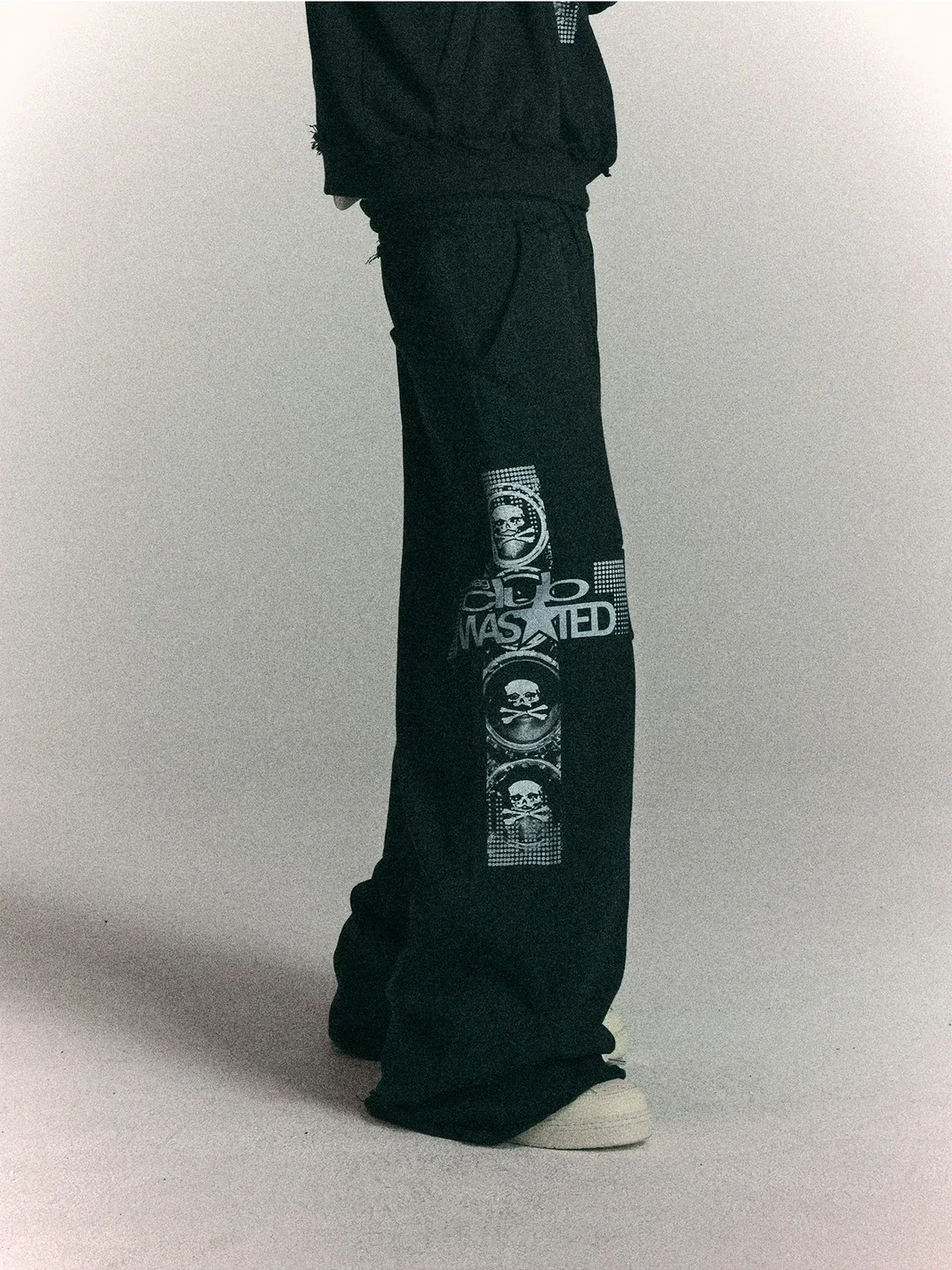 WASTED | Vintage Cross Patch Skull Horse Sweatpants
