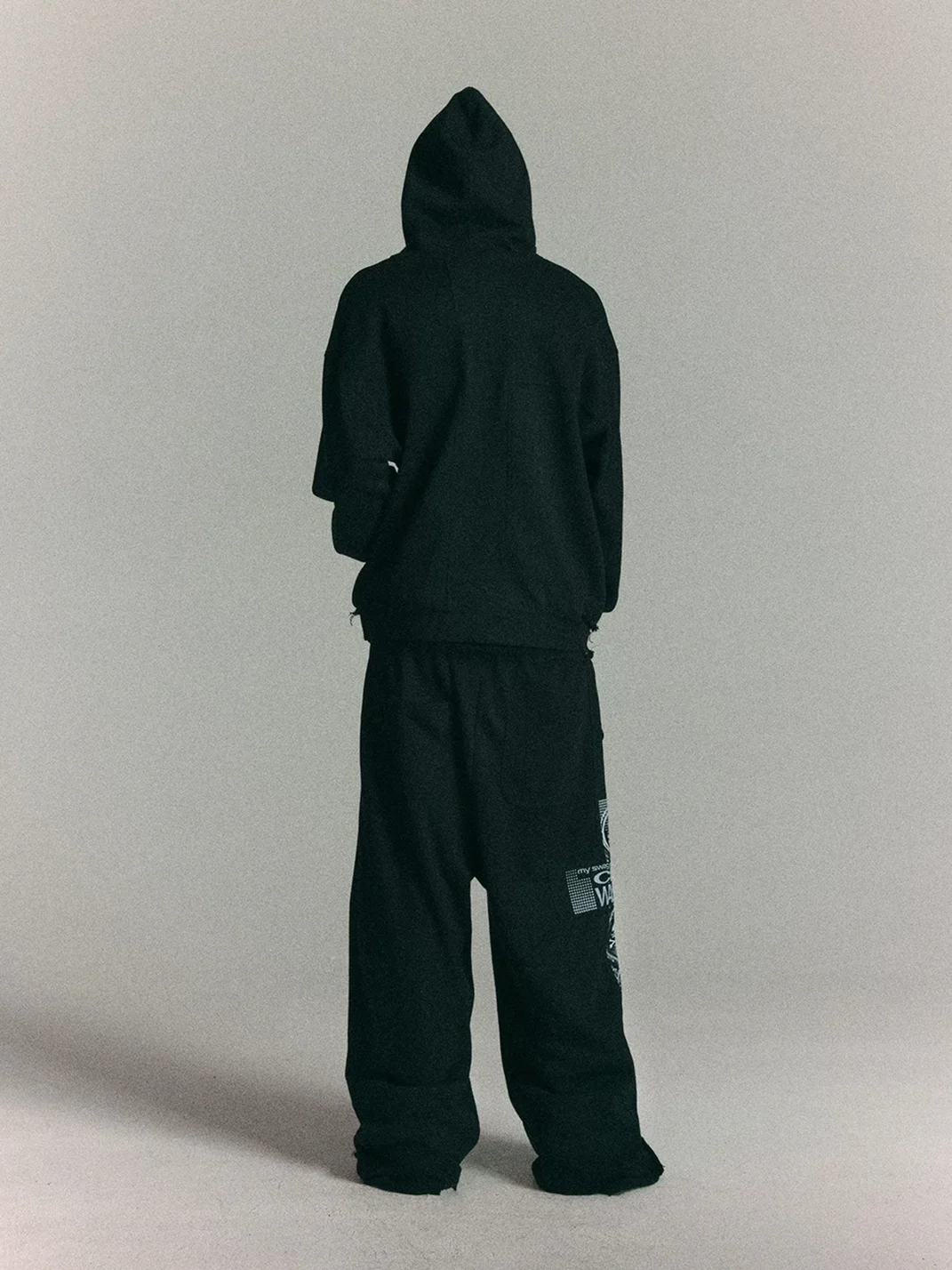 WASTED | Vintage Skull Cross Drop Shoulder Hoodie