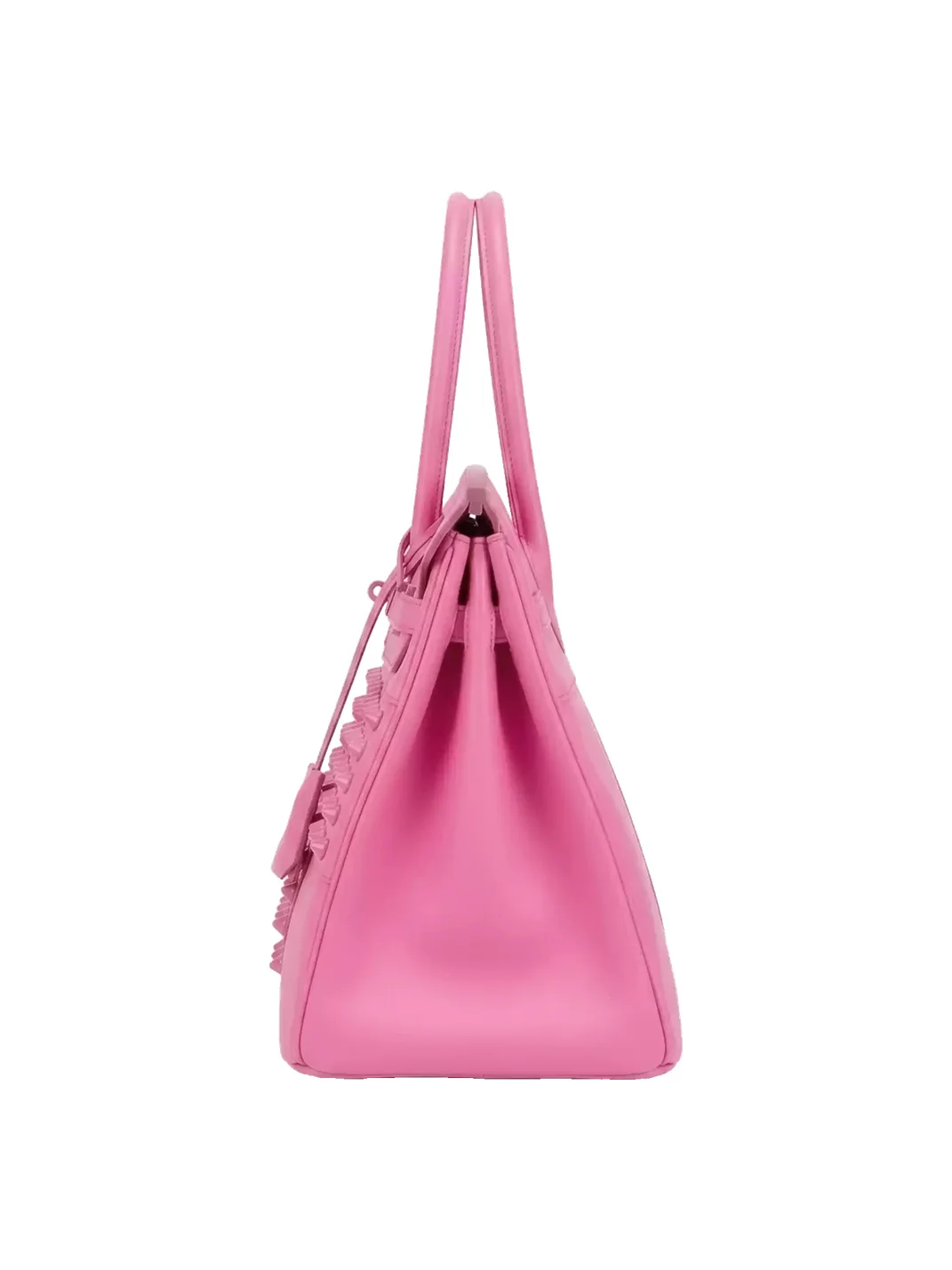 WASTED | Pink Cross Studded Frosted Jelly Handbag