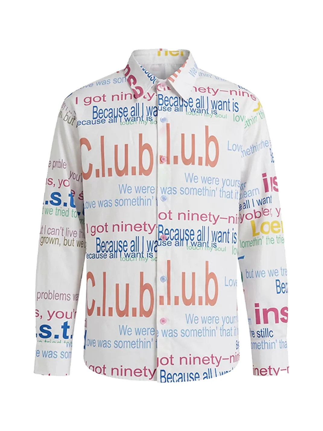 WASTED | Multicolor Text Print Drop Shoulder Shirt