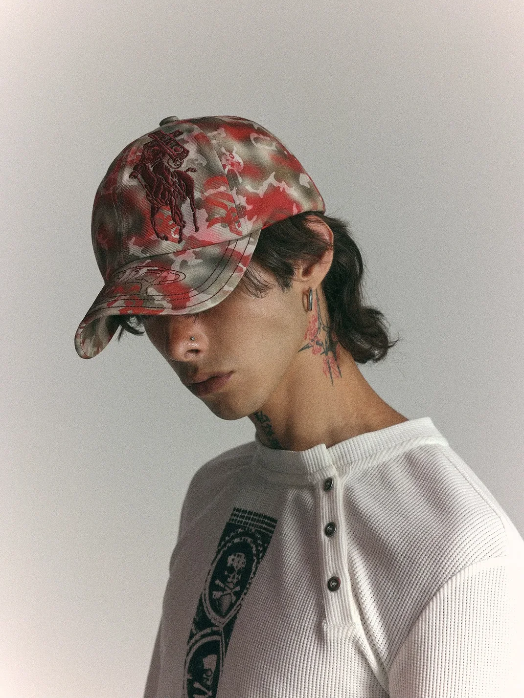 WASTED | Skull Gradient Camouflage Embroidered Baseball Cap