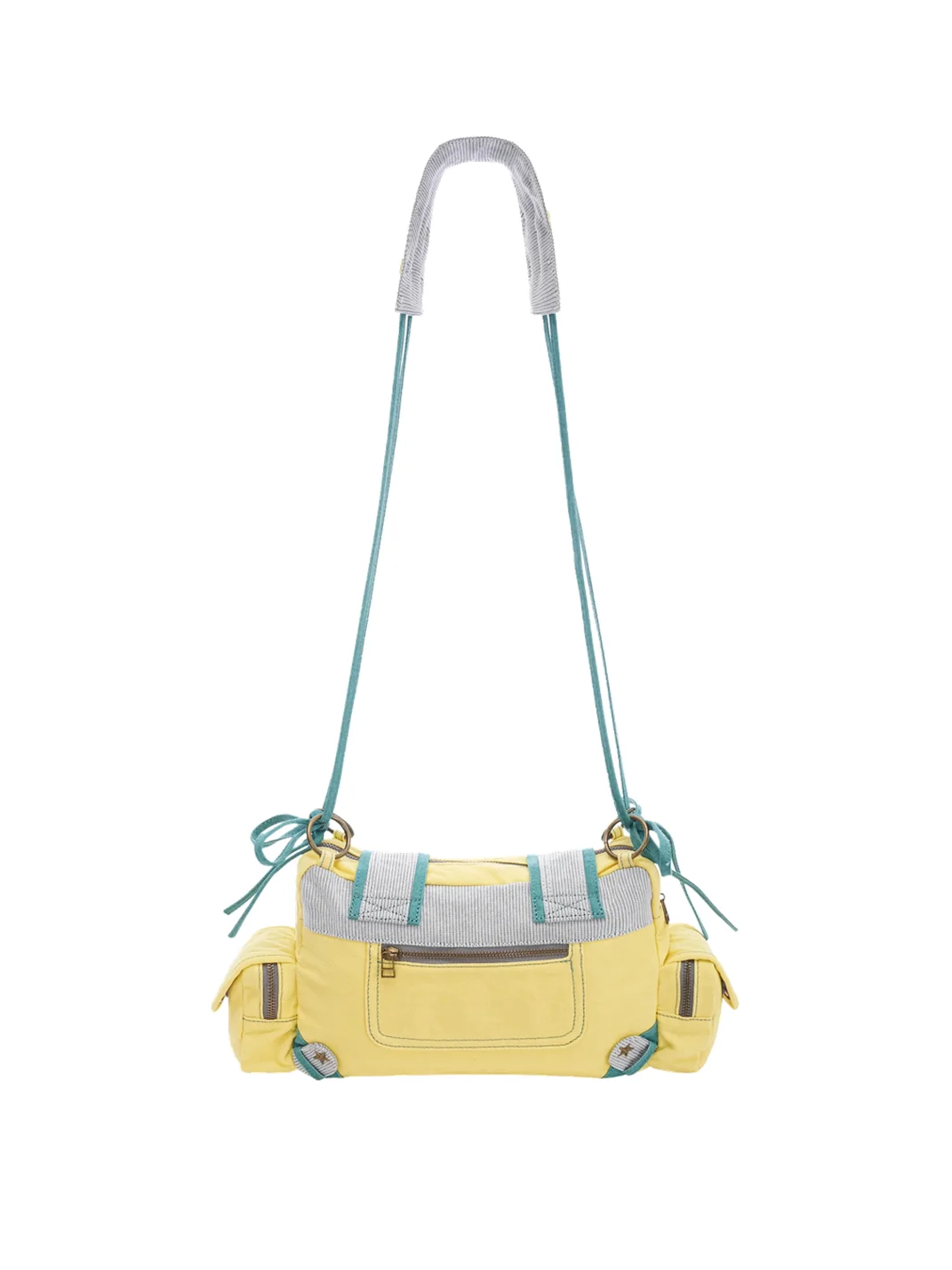 Eyeellike | Bear Charm Denim Adjustable Crossbody Bag