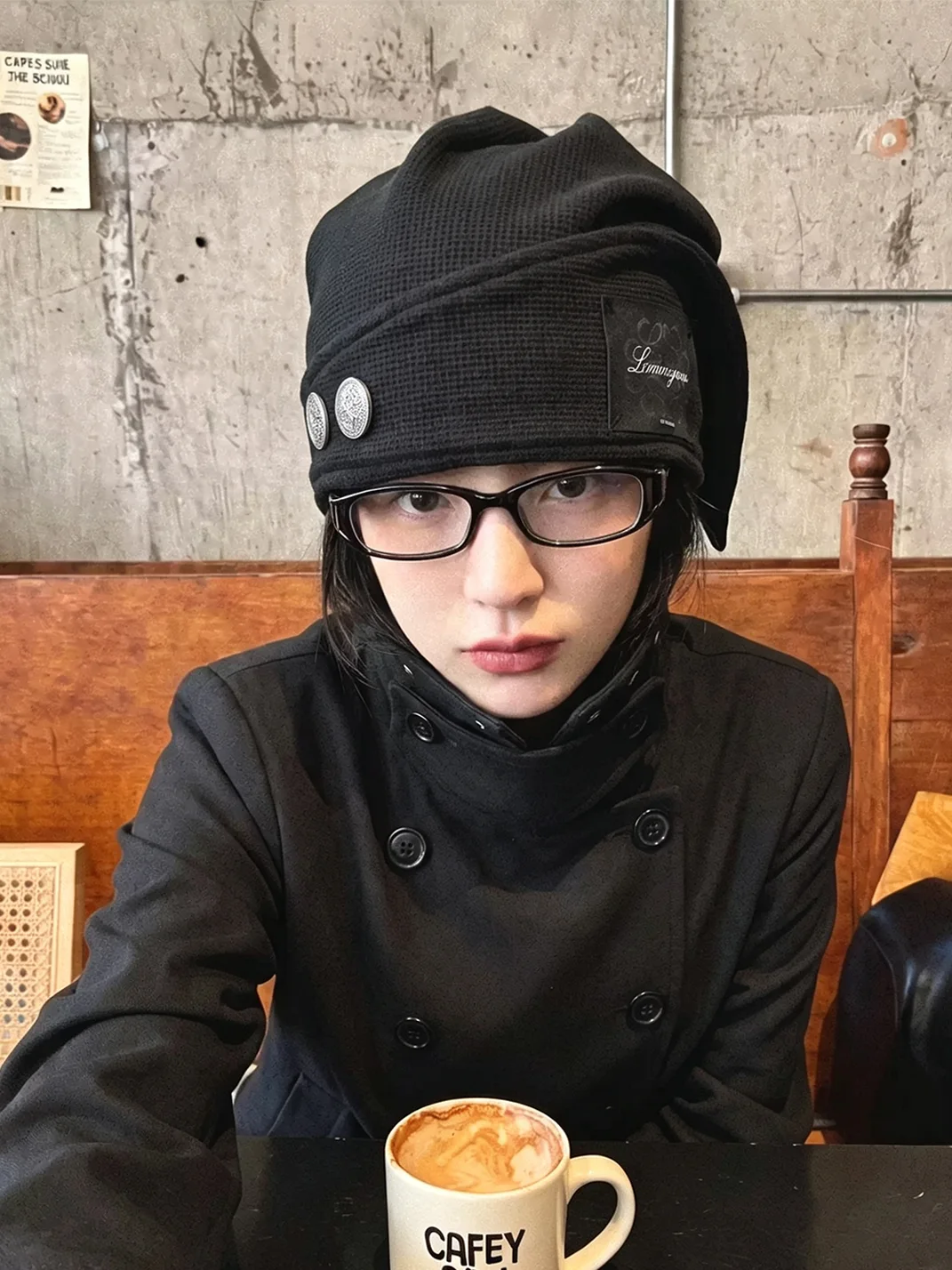 8LOME | Waffle Drape Knit Cap