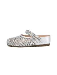 C.BANNER丨Woven Cut Out Strapped Sandlals