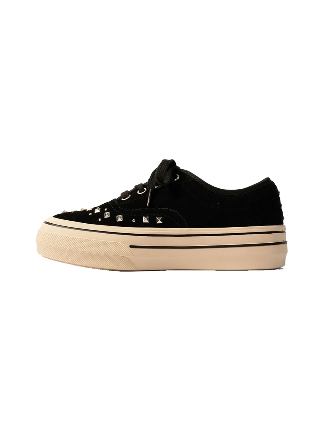 ZHUDAGE | Platform Leopard Print Studded Skate Shoes