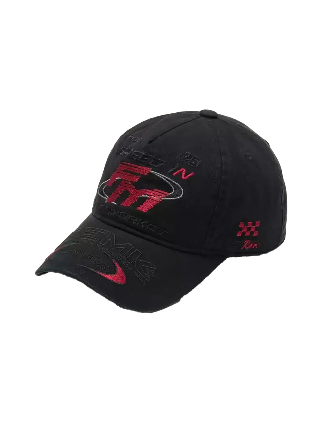 Fleamarket hat shop | Retro Embroidered Racing Baseball Cap