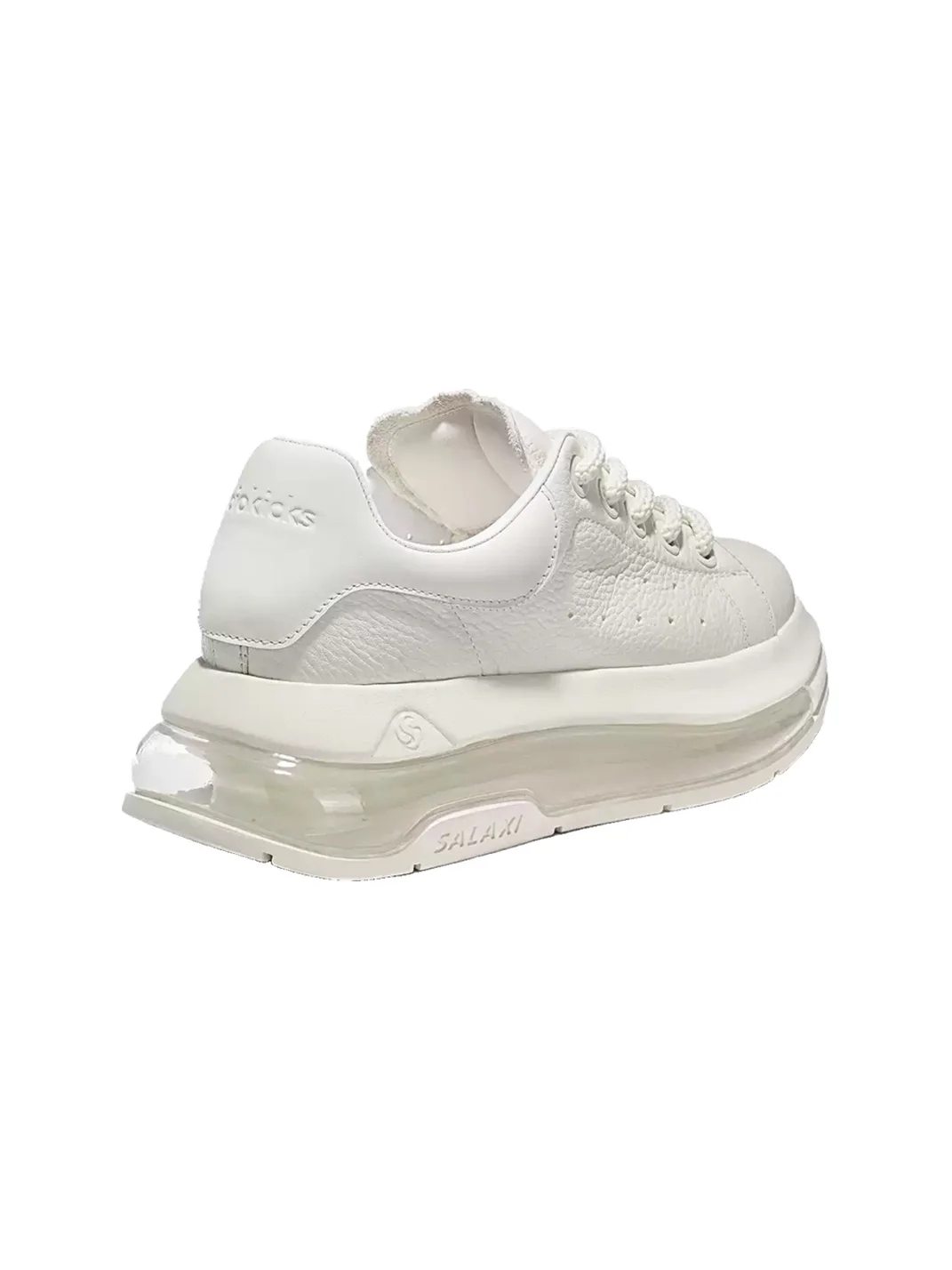 SALAXI | White Platform Air-Cushioned Sneakers