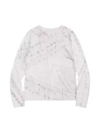 WHISTLEHUNTER | Slim Fit Safety Pin Print Long Sleeve Tee