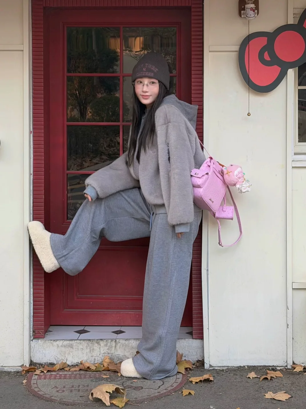 UnicornBlood | Sheepskin Wool Round Toe Platform Slippers