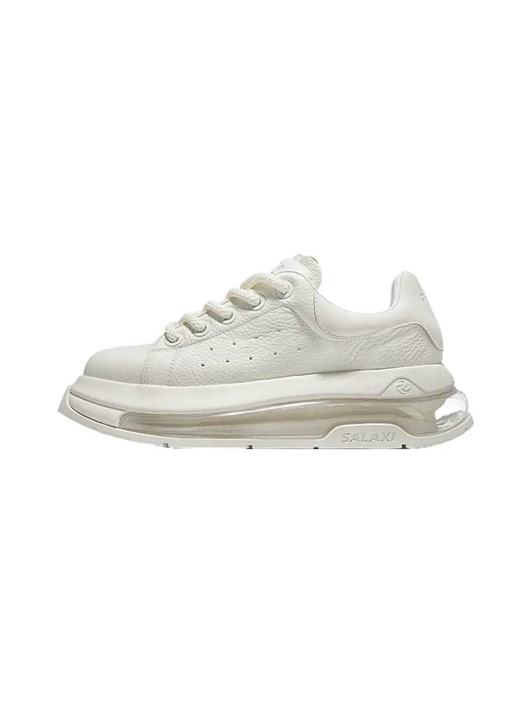 SALAXI | White Platform Air-Cushioned Sneakers