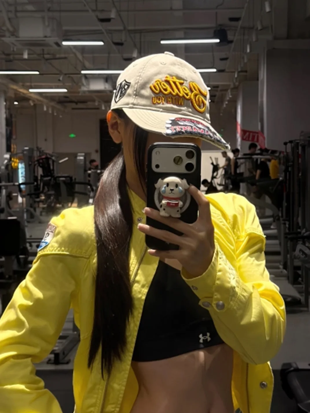 Fleamarket hat shop | Washed Embroidered Studded Baseball Cap