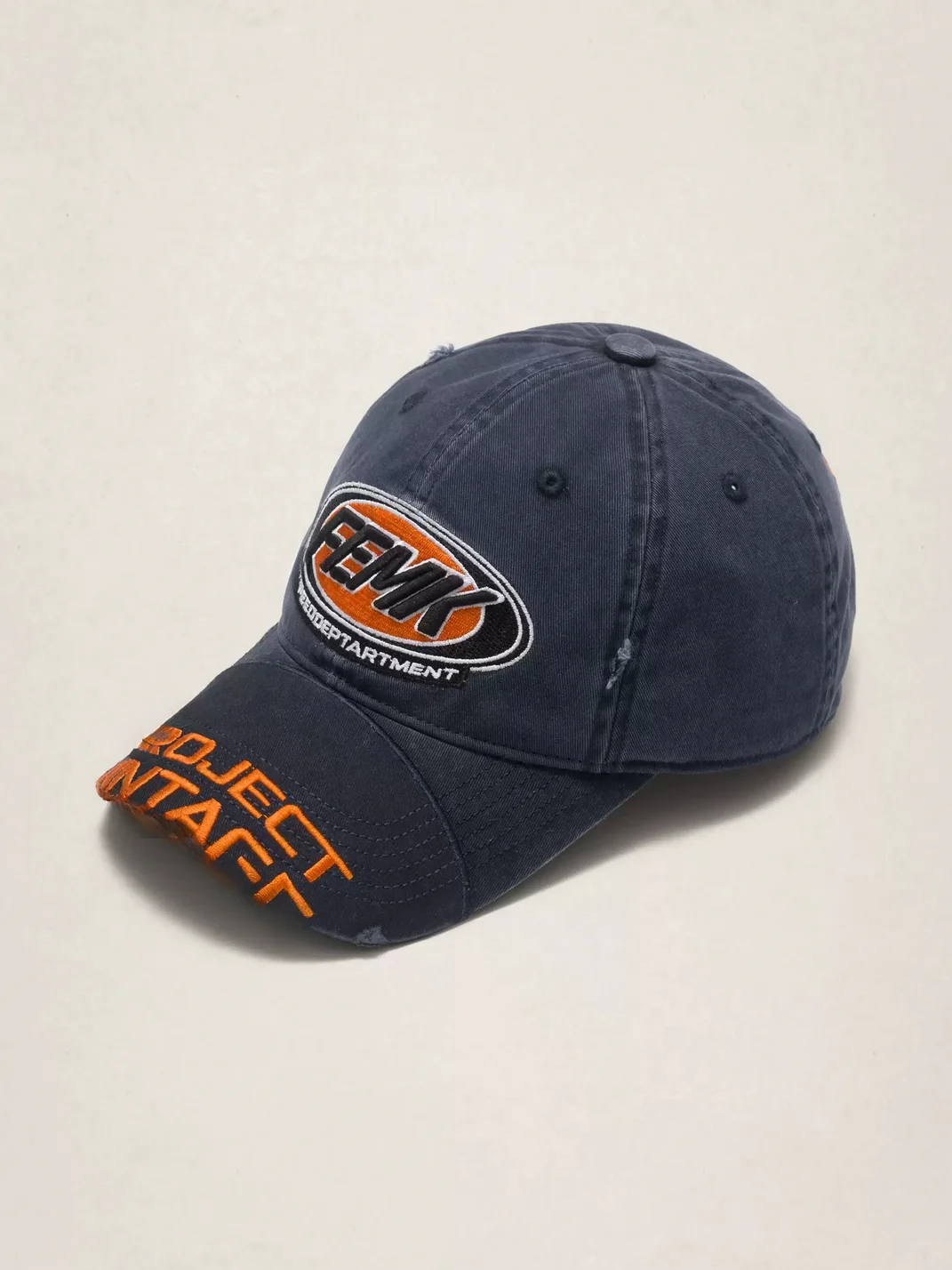 Fleamarket hat shop | Distressed Embroidered Washed Baseball Cap