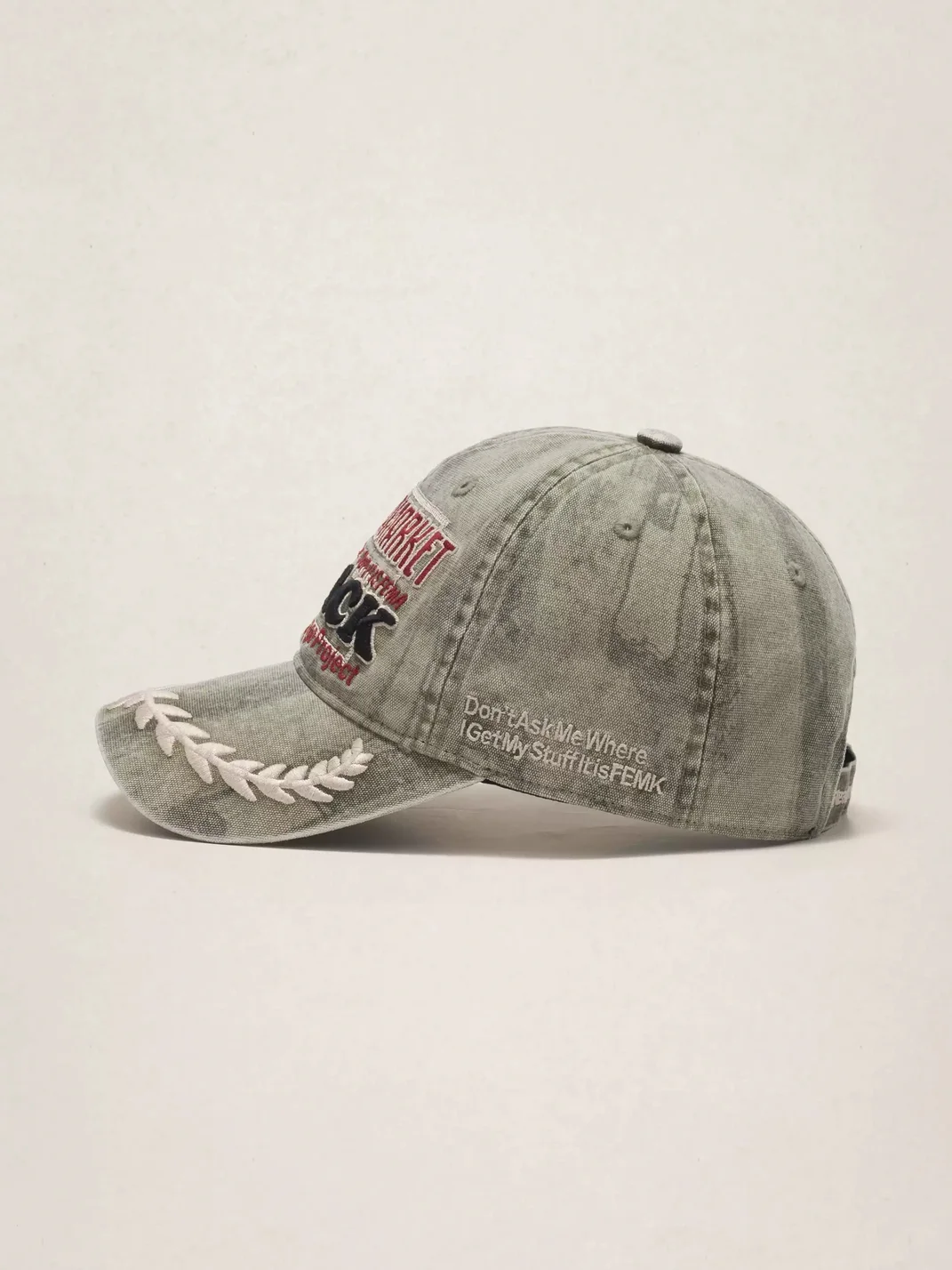 Fleamarket hat shop | Vintage Washed Cactus Embroidered Baseball Cap