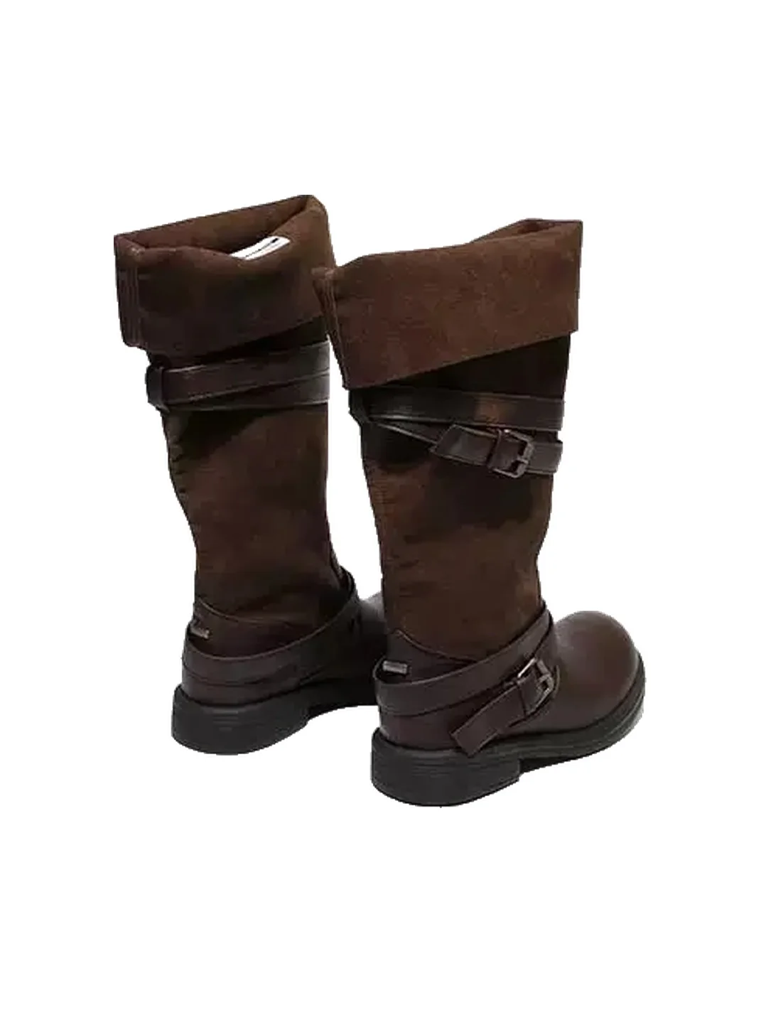 GSL | Fold-Over Slouchy Wide-Shaft Tall Boots