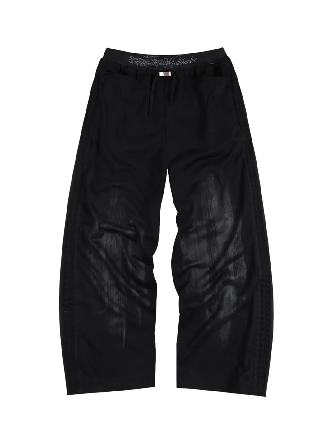 WHISTLEHUNTER | Double-Waist Brushstroke Wide-Leg Sweatpants