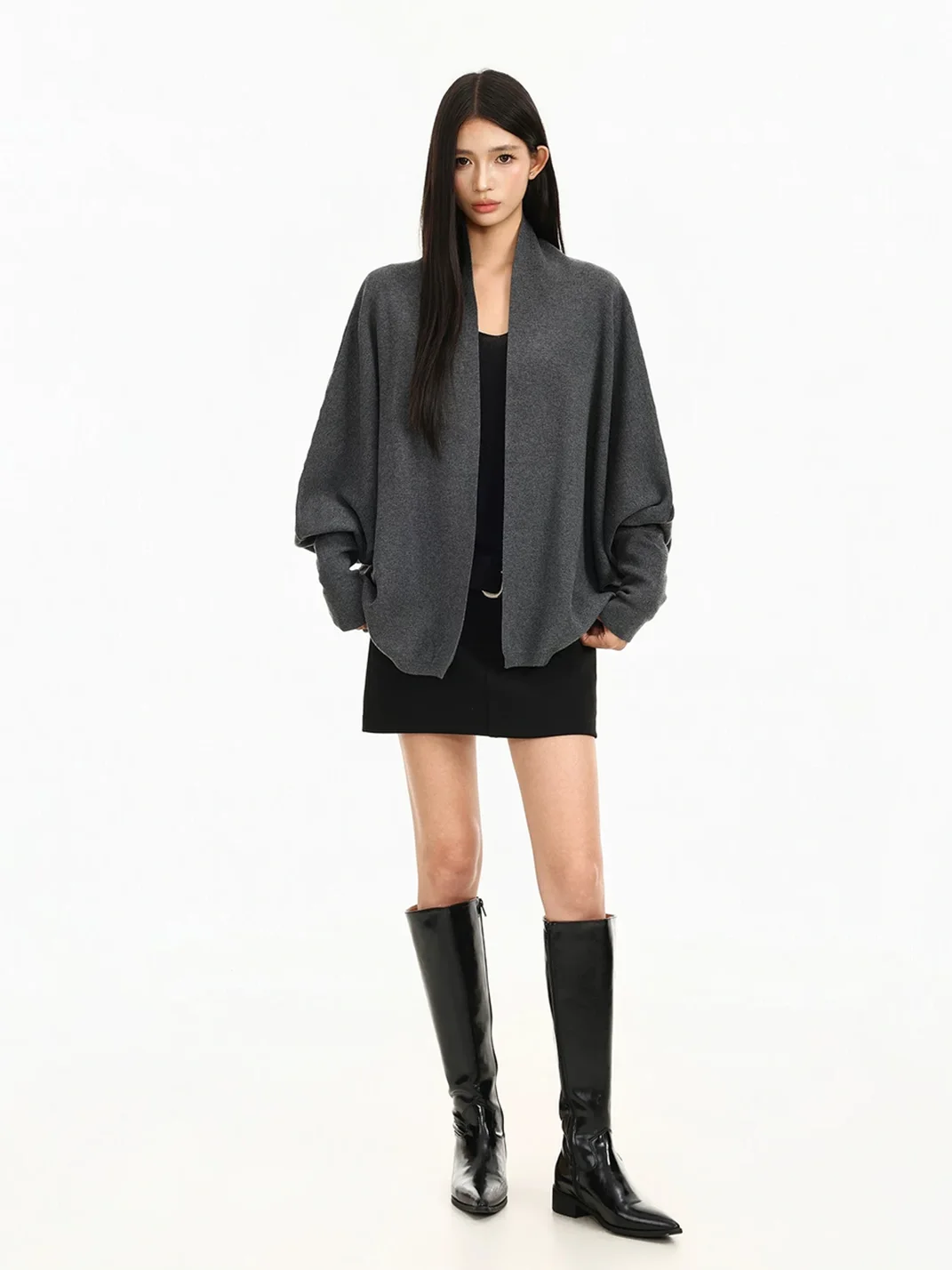 BIGGOLD | Loose Batwing Sleeve Knit Cardigan