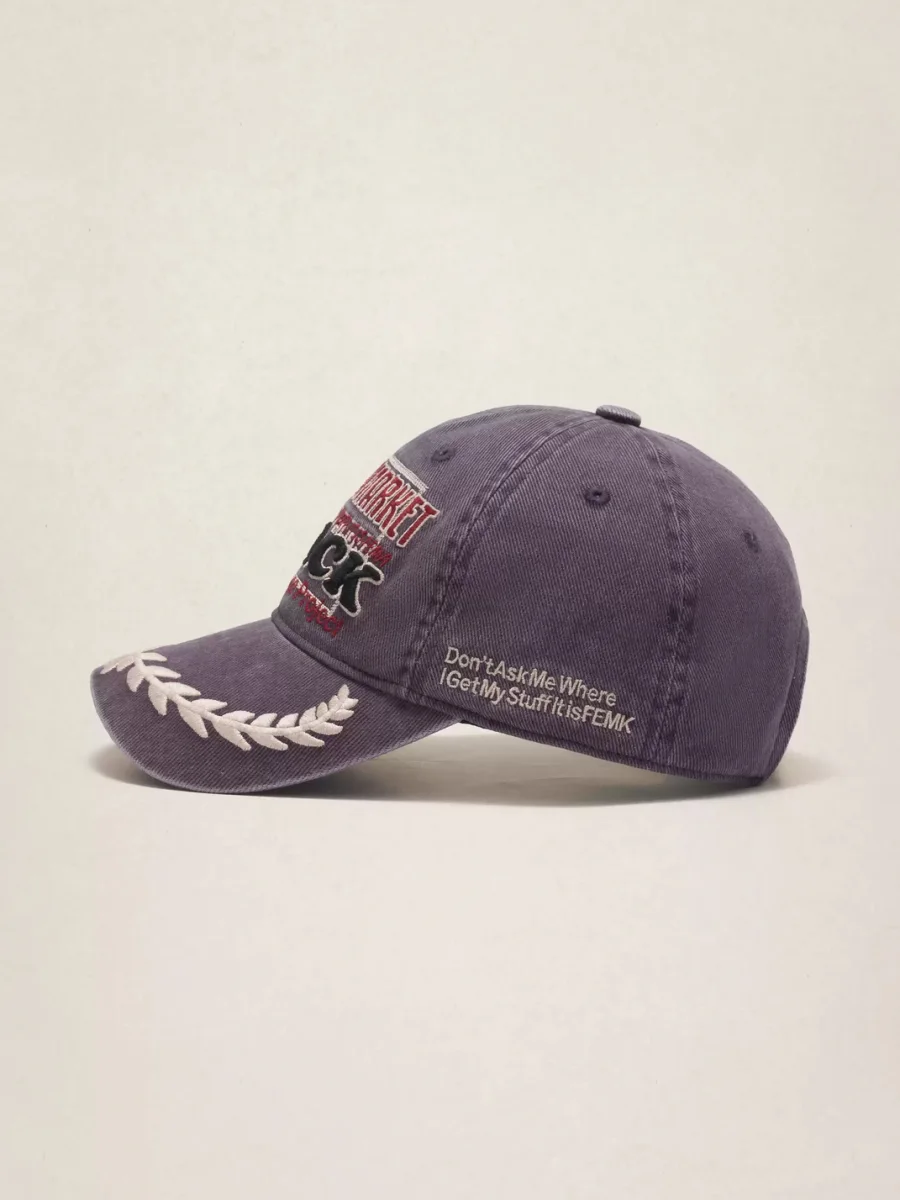 Fleamarket hat shop | Washed Cactus Embroidered Baseball Cap - 4