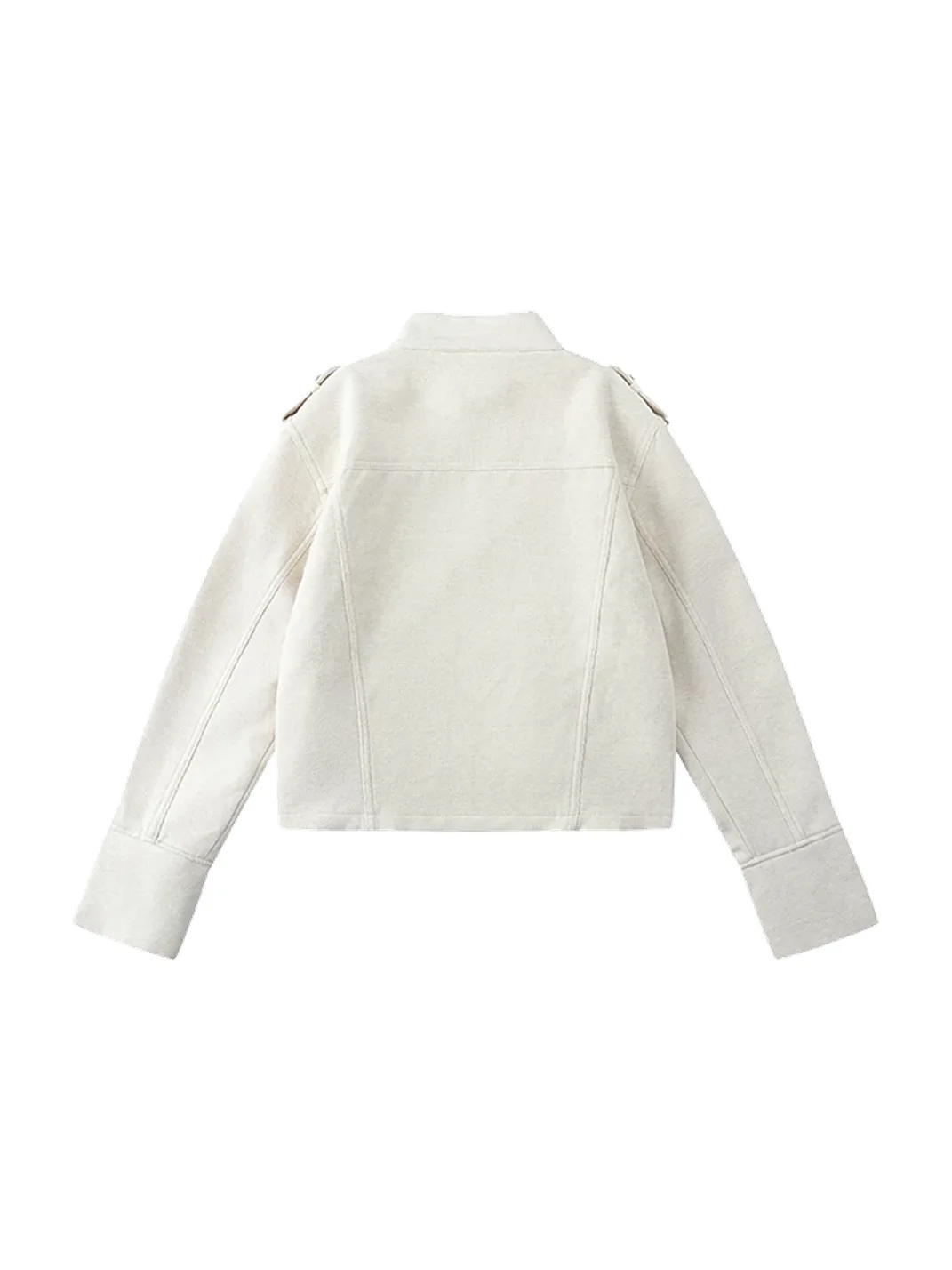 BIGGOLD | Vintage Mandarin Collar Cropped Jacket