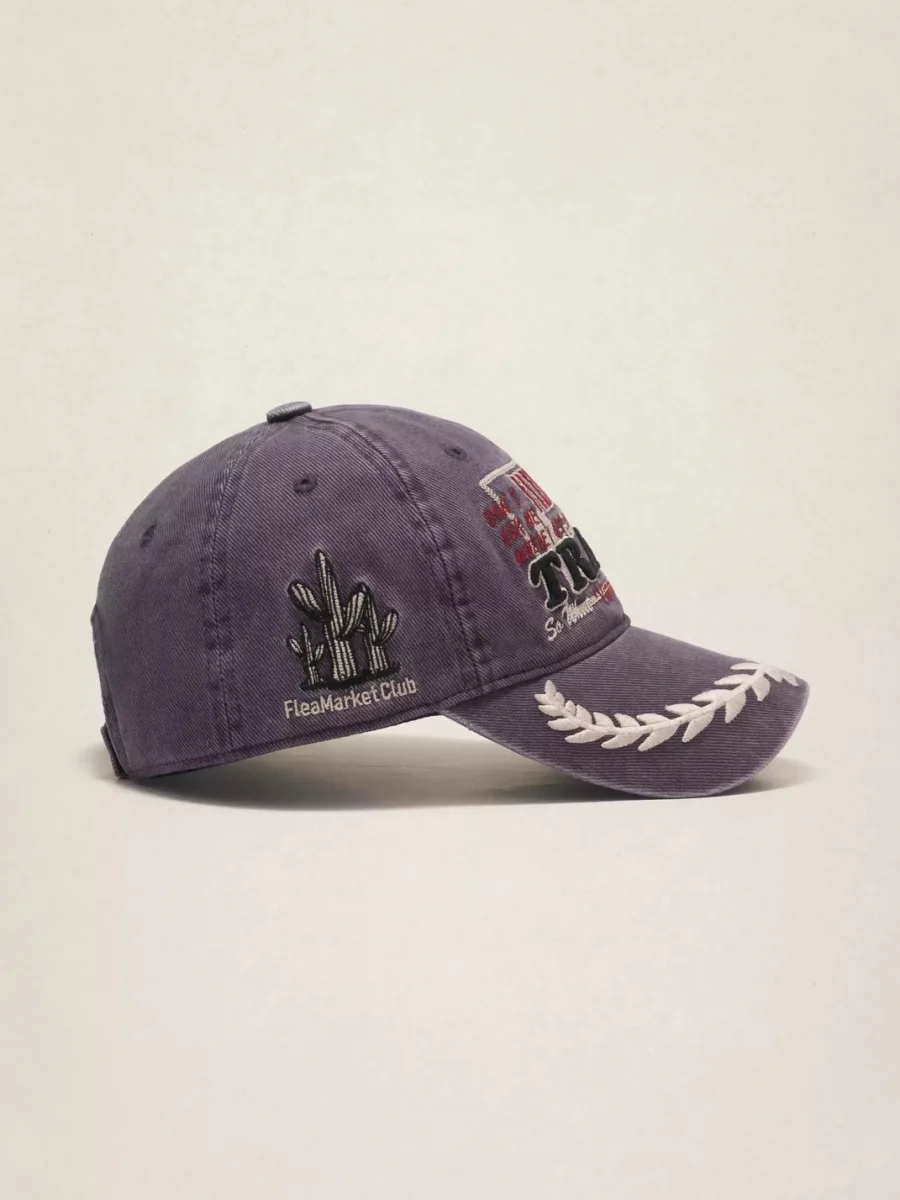 Fleamarket hat shop | Washed Cactus Embroidered Baseball Cap - 3