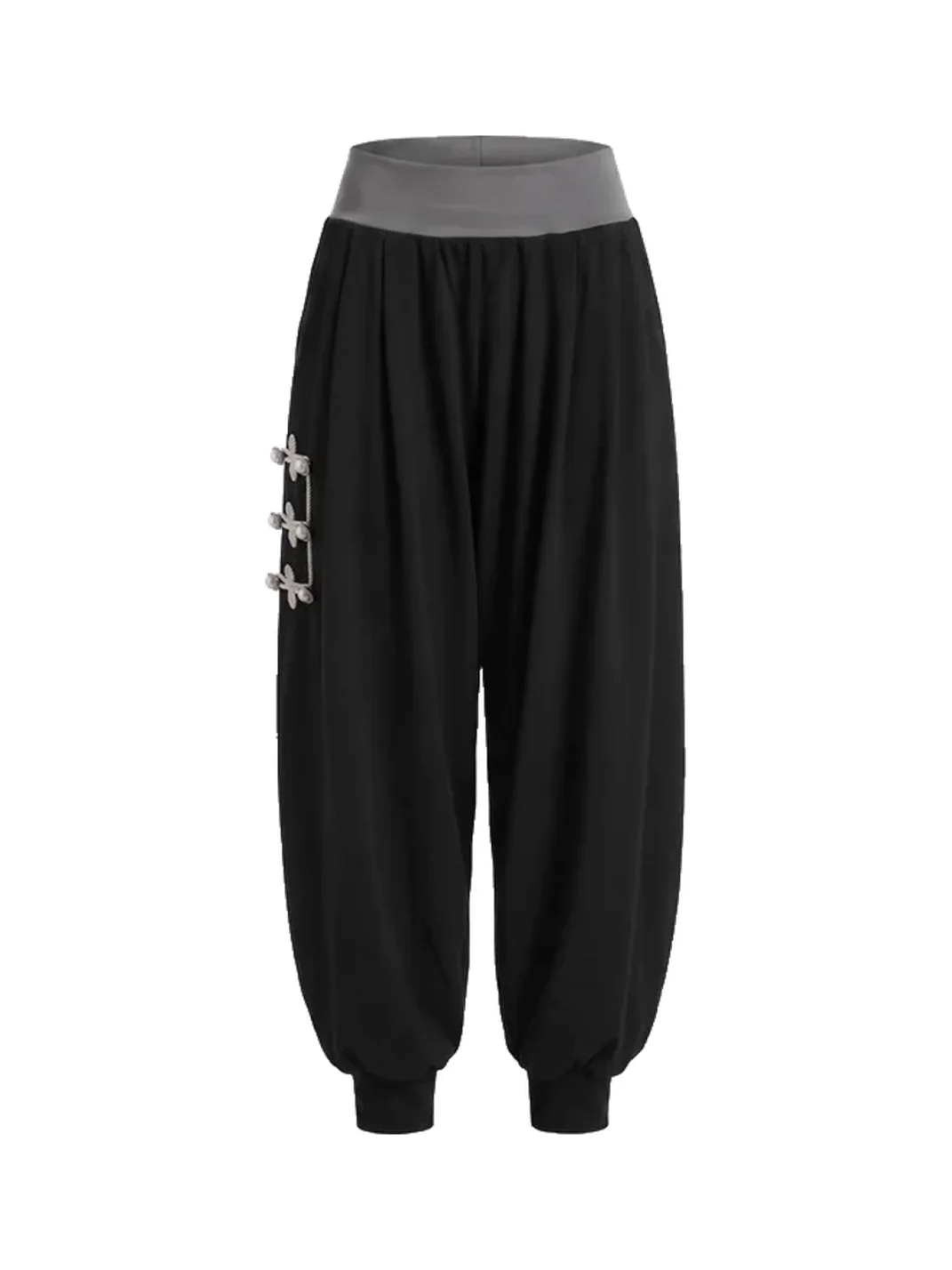 FayChui | Low-Rise Knot Detail Wide-Leg Harem Pants