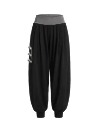 FayChui | Low-Rise Knot Detail Wide-Leg Harem Pants