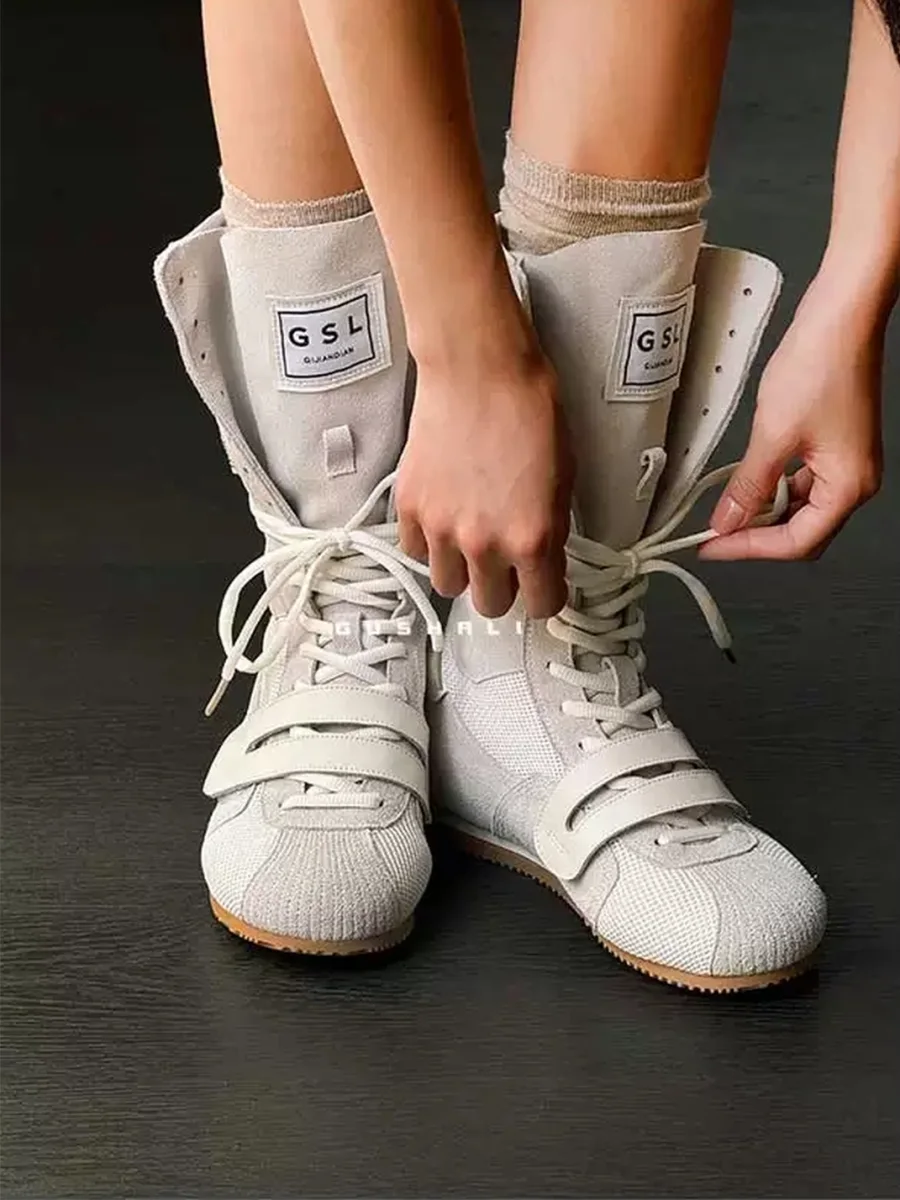 GSL | Platform Lace-Up Short Boots - 2