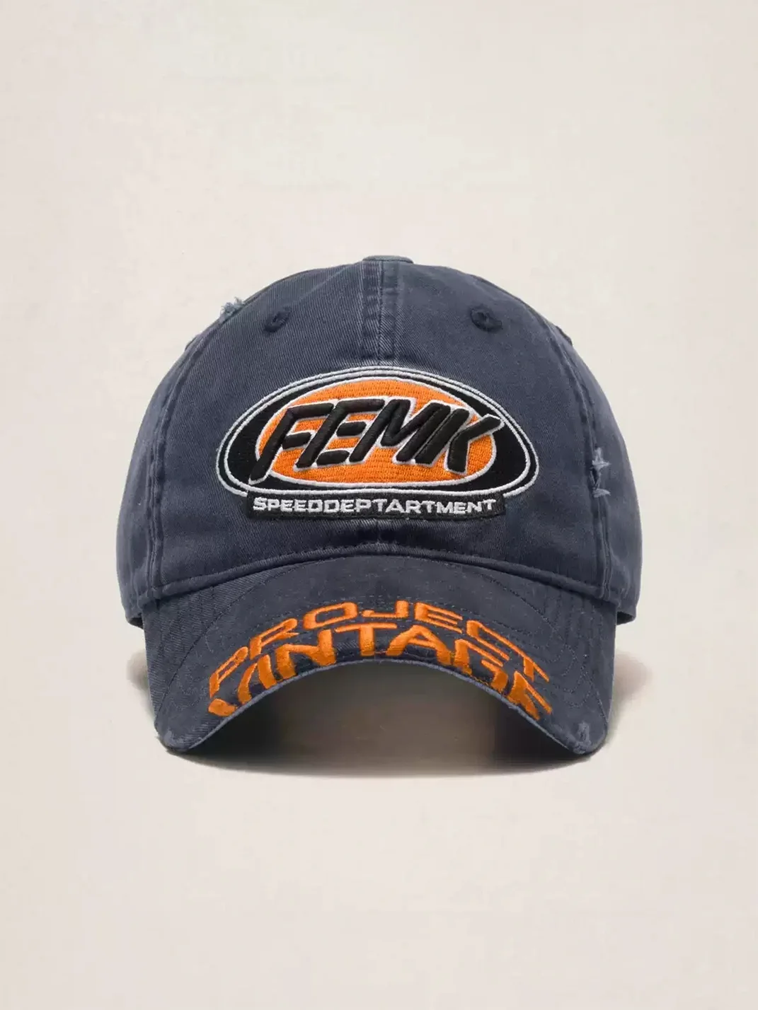 Fleamarket hat shop | Distressed Embroidered Washed Baseball Cap