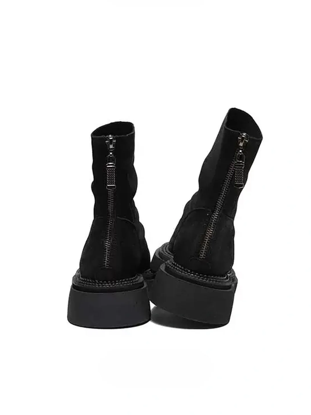 GSL | Leather Platform Slouchy Ankle Boots