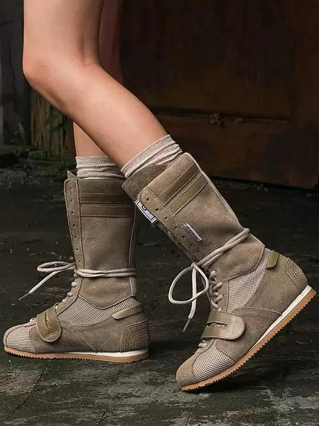 GSL | Platform Lace-Up Short Boots