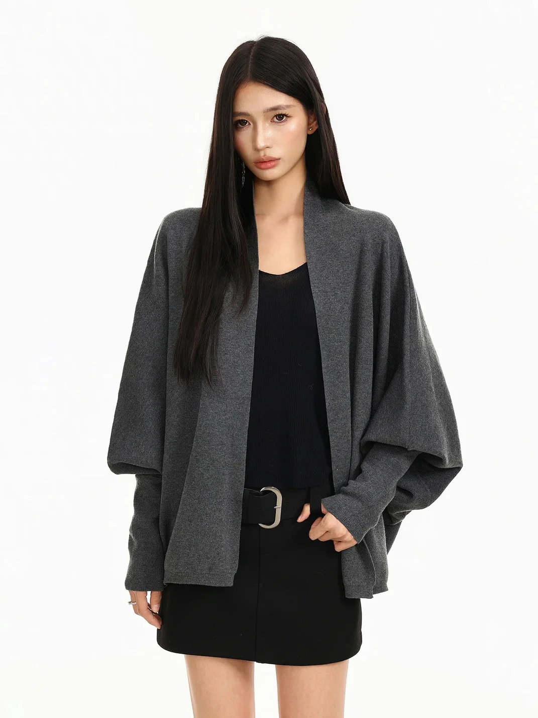 BIGGOLD | Loose Batwing Sleeve Knit Cardigan