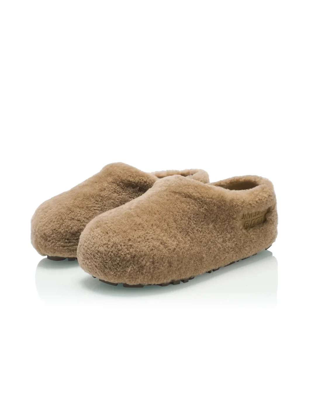 UnicornBlood | Sheepskin Wool Round Toe Platform Slippers