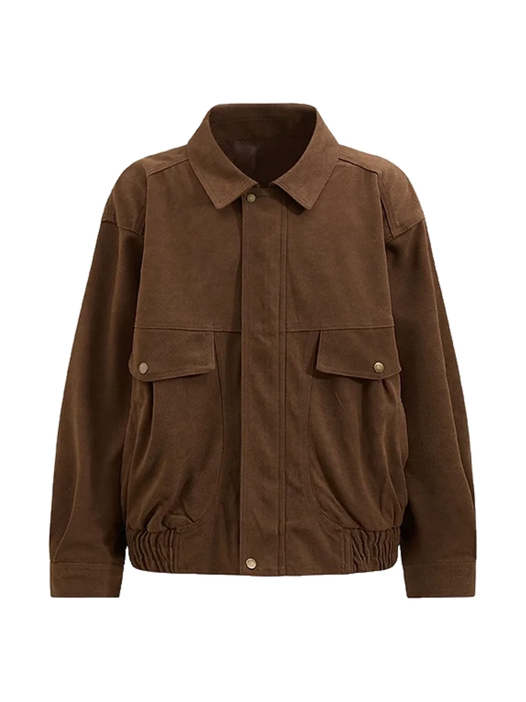 BIGGOLD | Loose Faux Suede Workwear Jacket