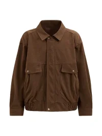 BIGGOLD | Loose Faux Suede Workwear Jacket