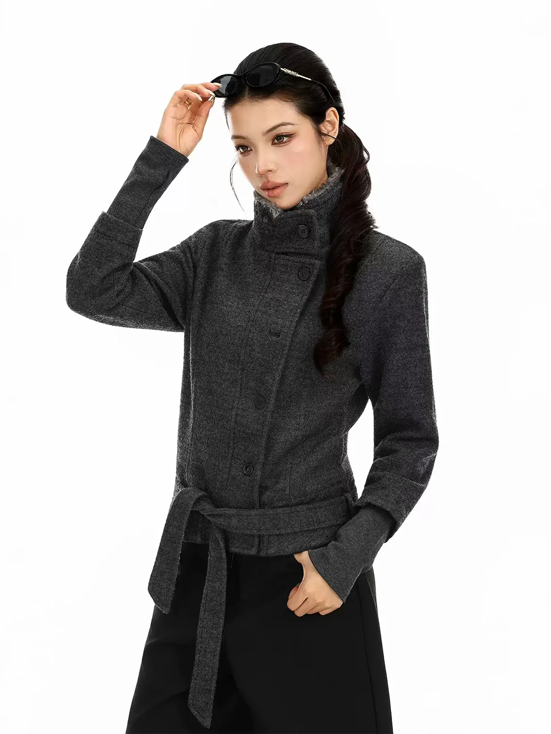 BIGGOLD | Plush Collar Short Jacket