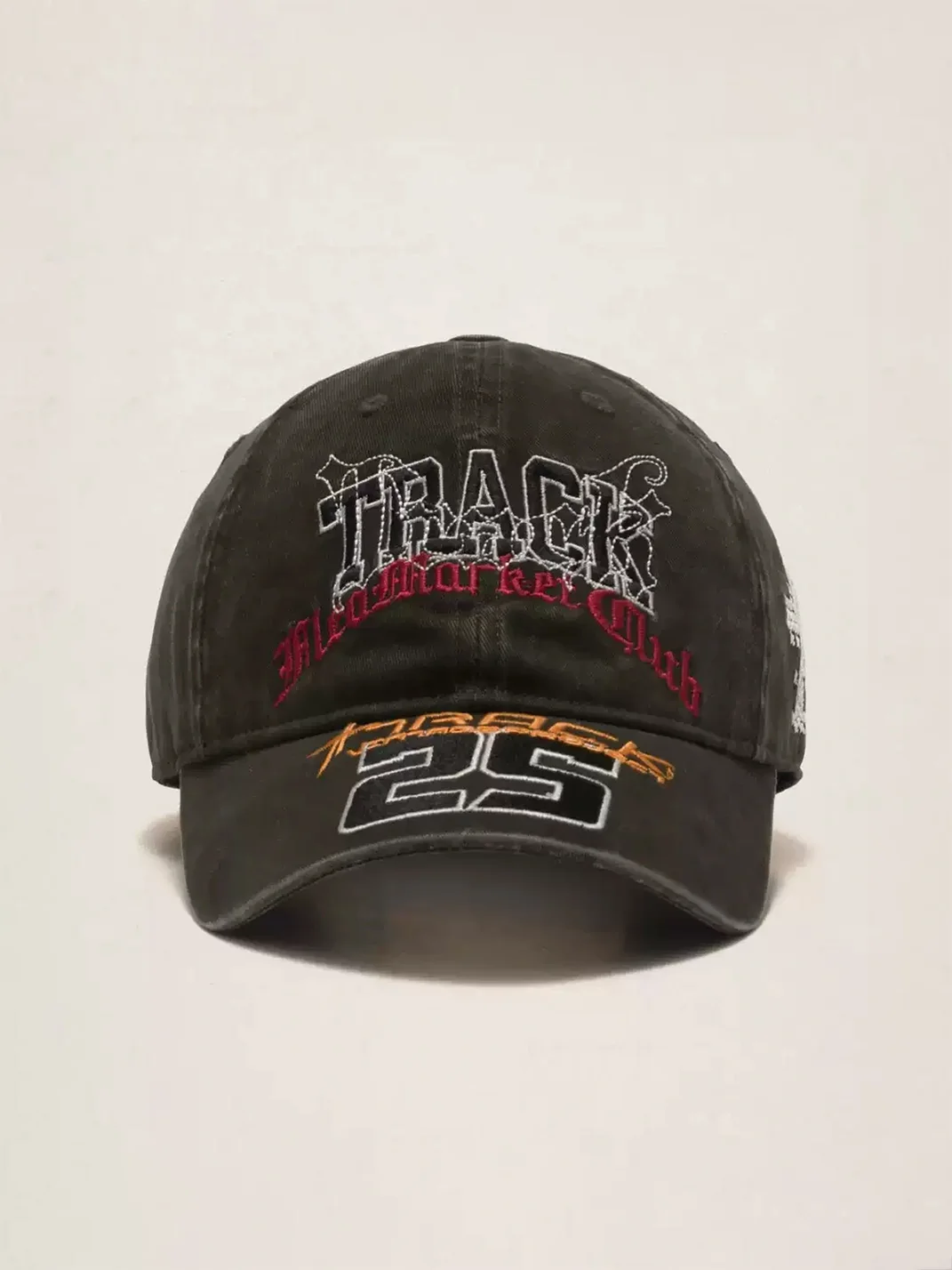 Fleamarket hat shop | Washed Distressed Embroidered Baseball Cap