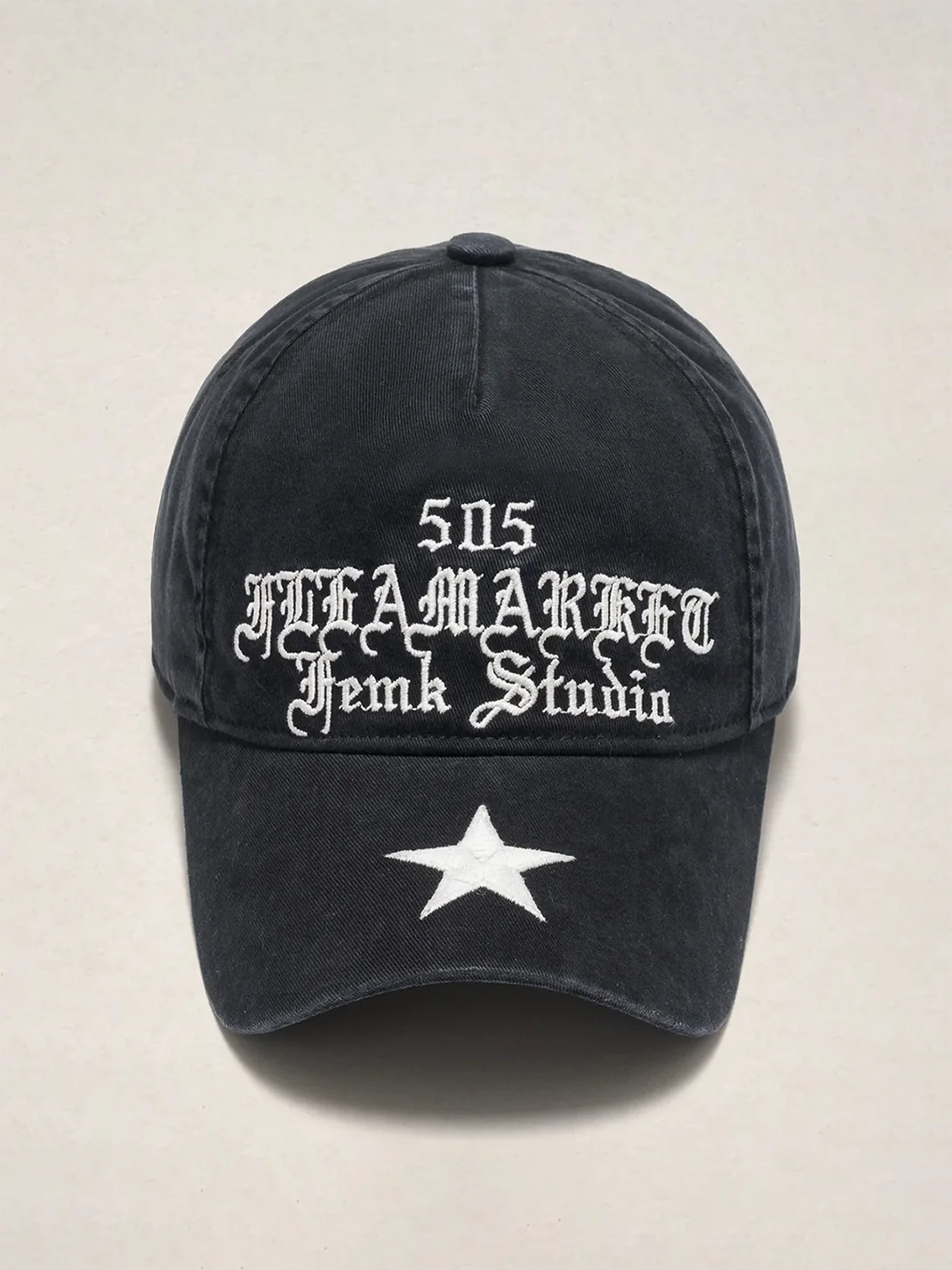 Fleamarket hat shop | Vintage Washed Star Embroidered Adjustable Baseball Cap