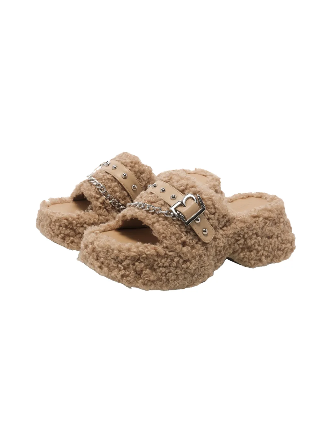 UnicornBlood | Chain Detail Platform Slide Sandals
