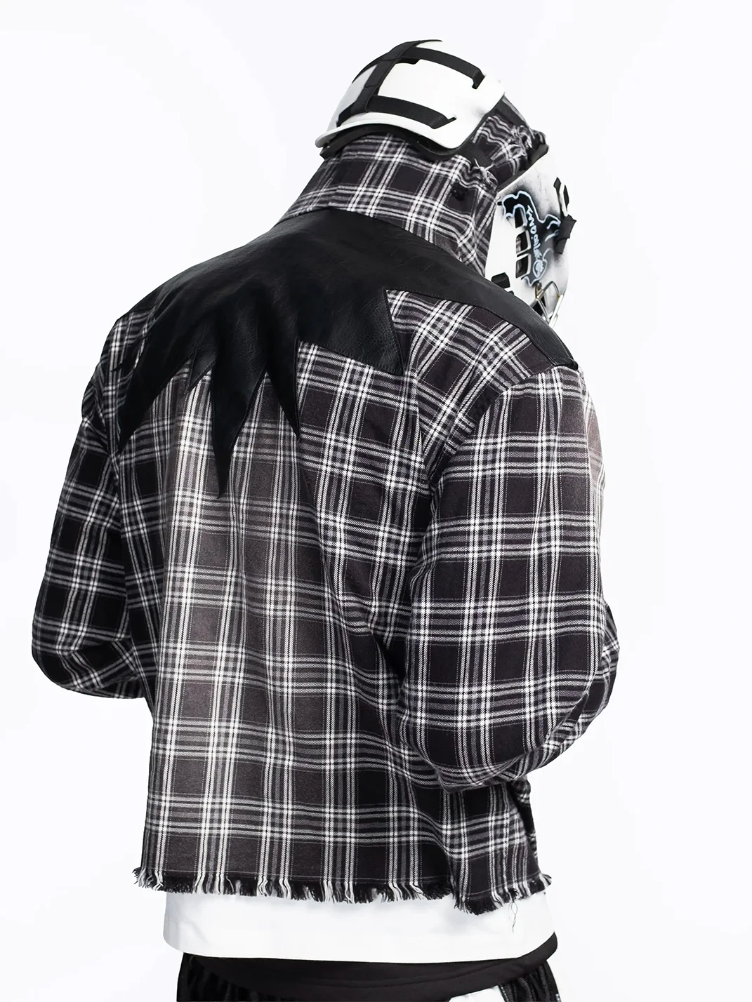 FVVO | Distressed Hooded Plaid Shirt