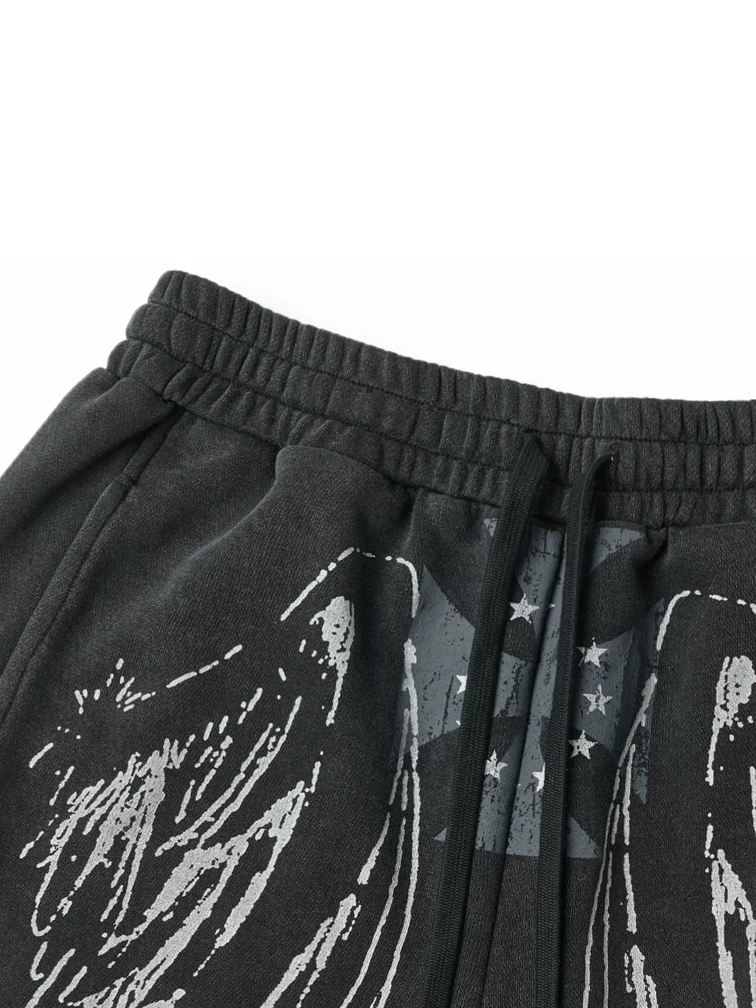SAXGENWON | Lace-Up Washed Hoodie And Sweatpants Set
