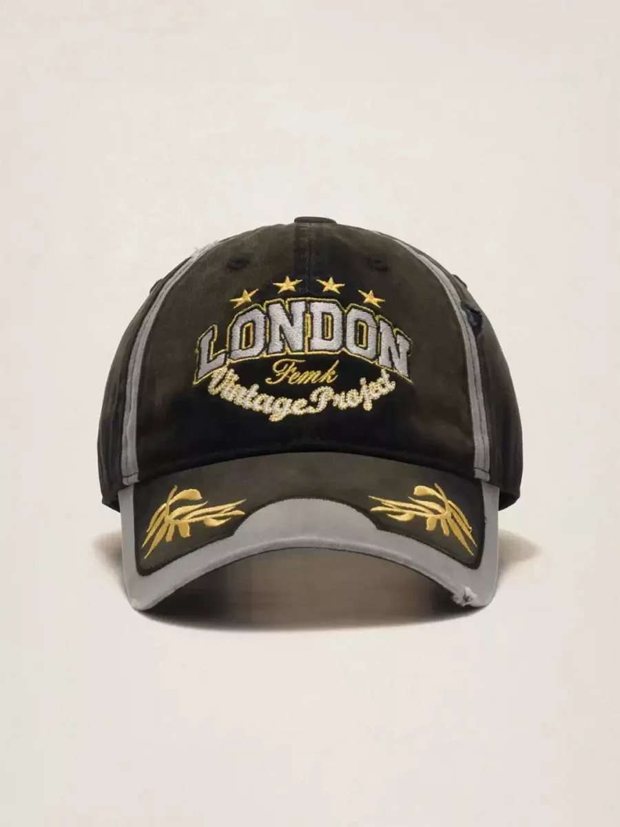 Fleamarket hat shop | Vintage Washed Embroidered Baseball Cap - 4
