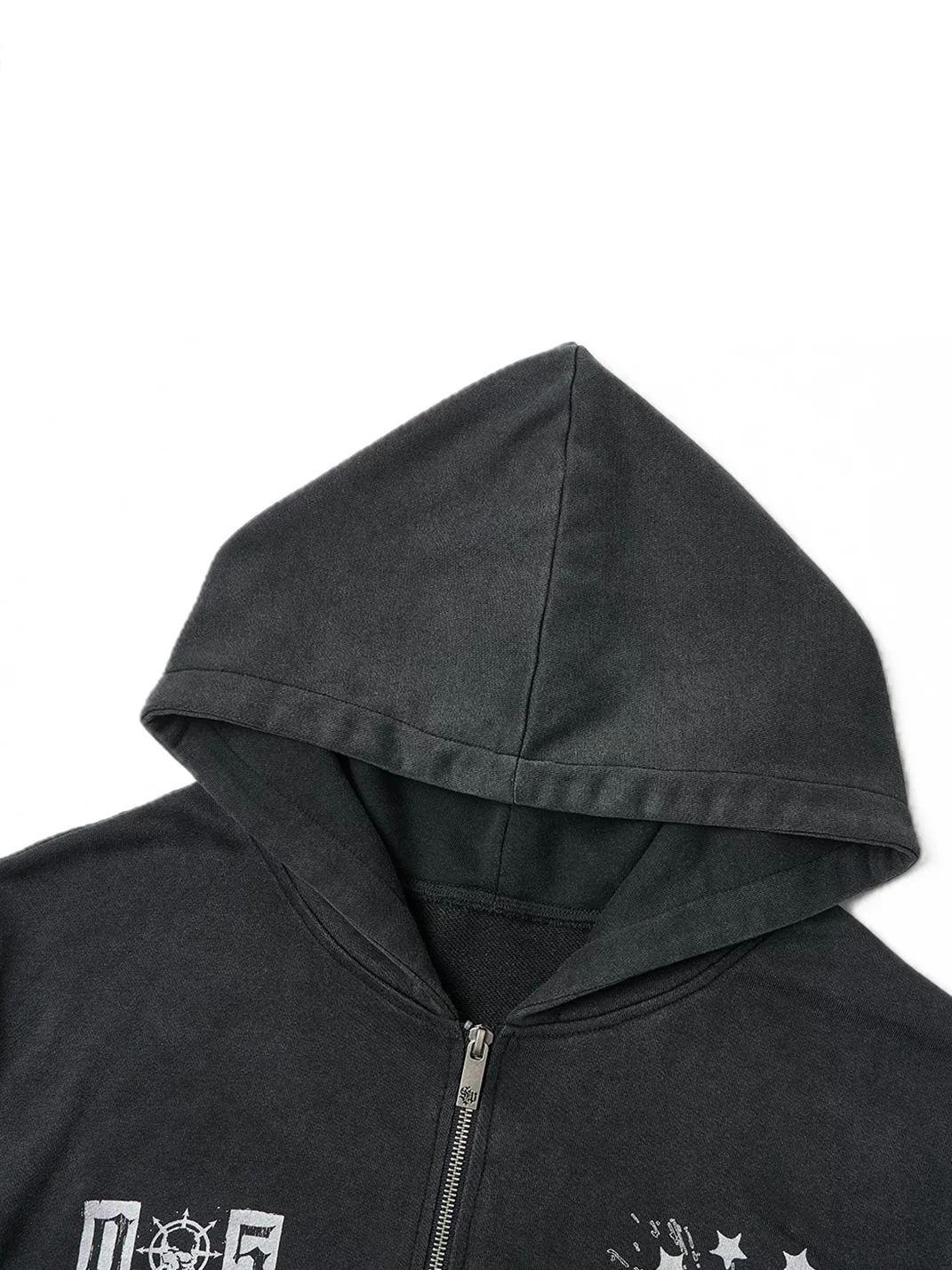 SAXGENWON | Lace-Up Washed Hoodie And Sweatpants Set