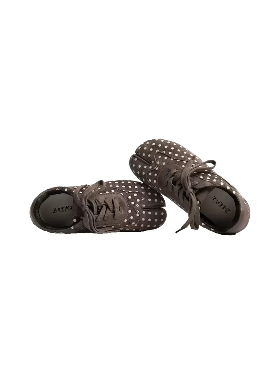 ZHUDAGE | Retro Split-Toe Leather Sneakers