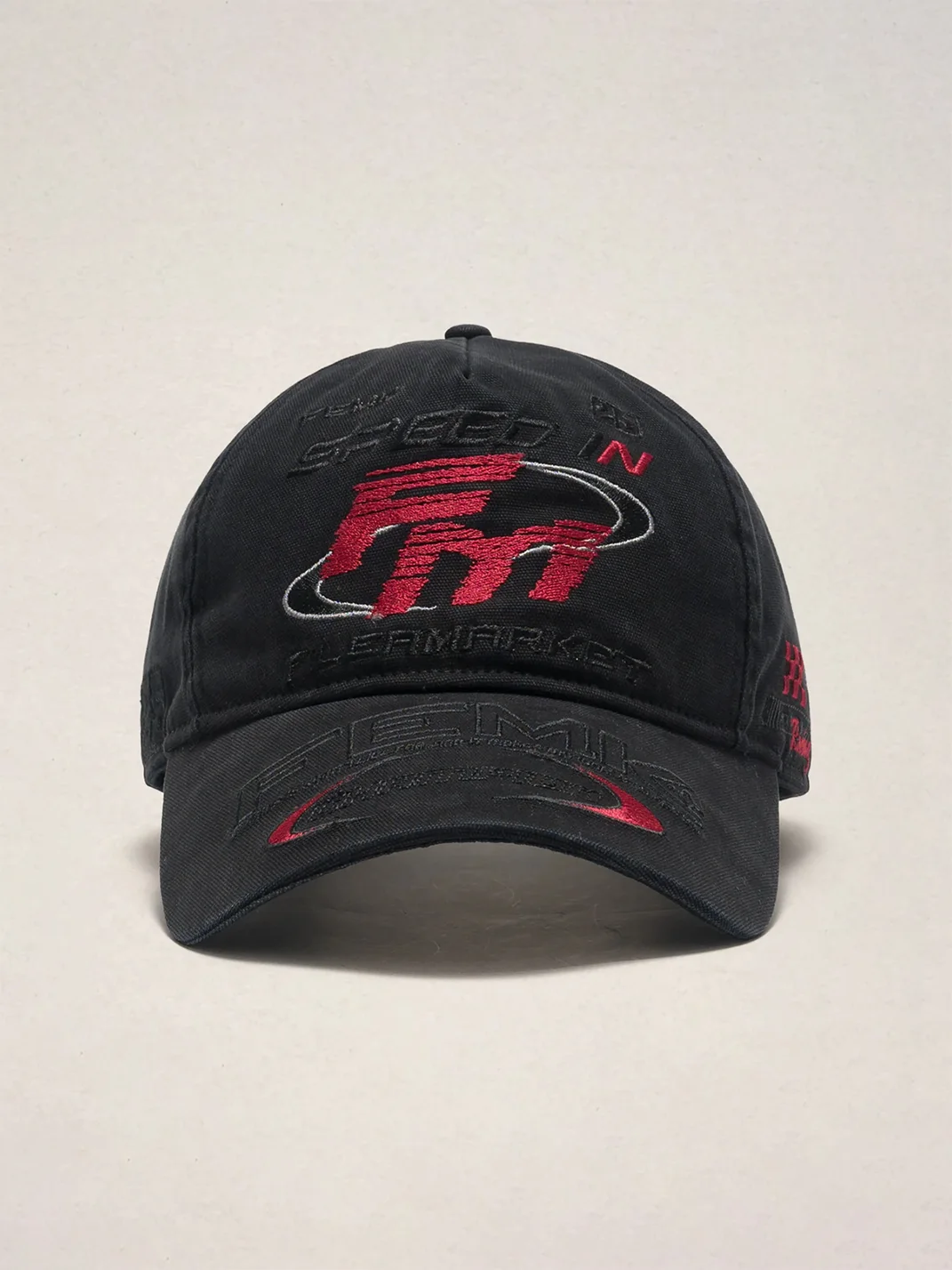 Fleamarket hat shop | Retro Embroidered Racing Baseball Cap