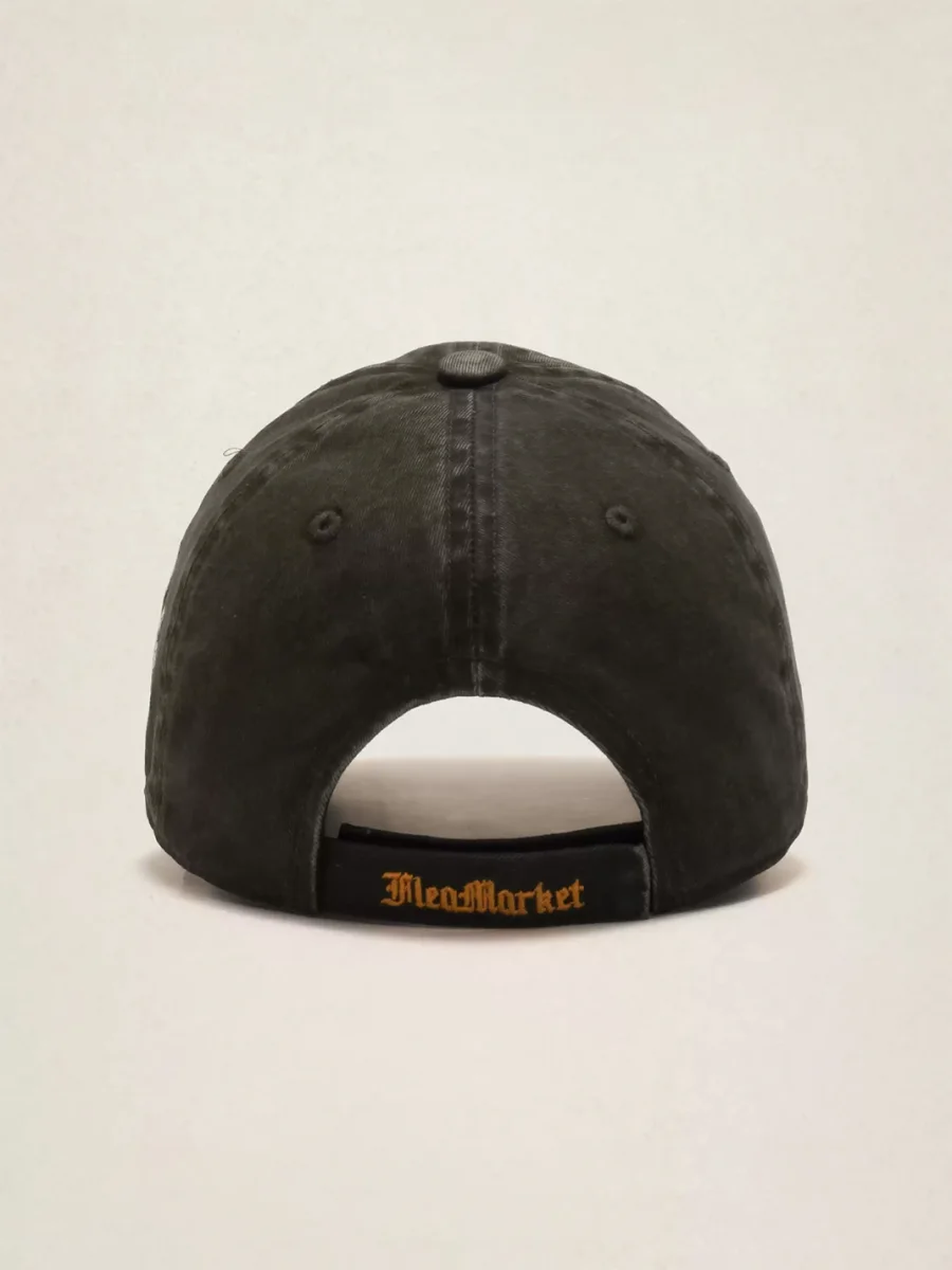 Fleamarket hat shop | Washed Distressed Embroidered Baseball Cap - 4