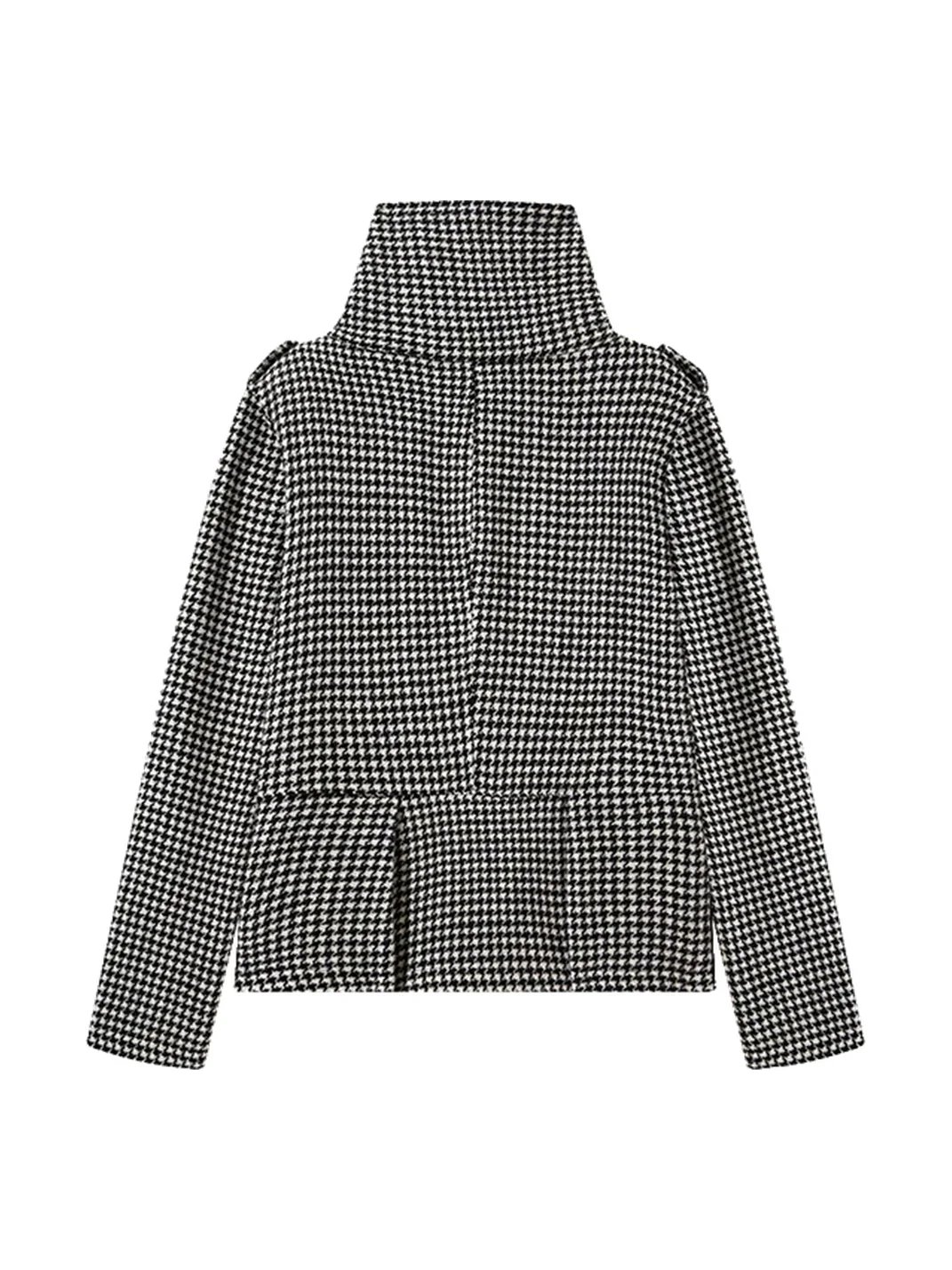Imdelusion | Cropped Houndstooth Jacket And Mini Skort Set