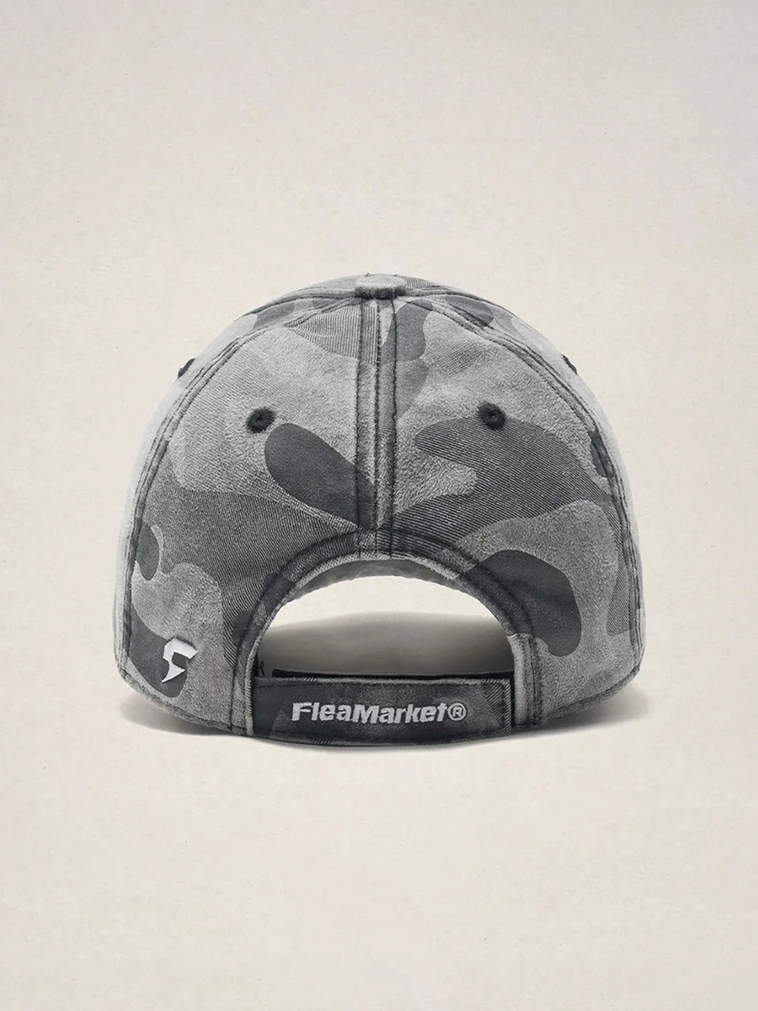 Fleamarket hat shop | Gray Camouflage Embroidered Baseball Cap