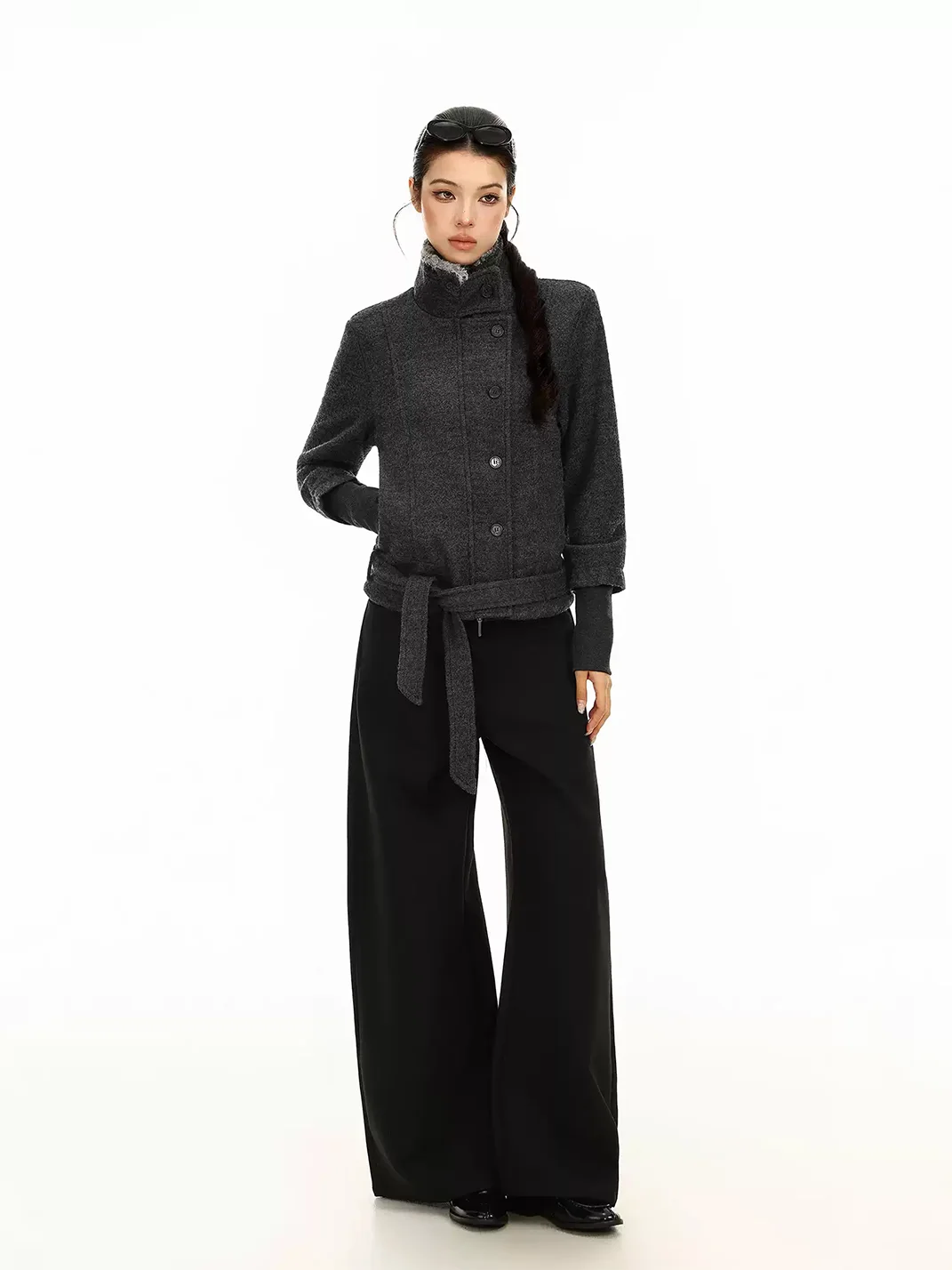 BIGGOLD | Plush Collar Short Jacket