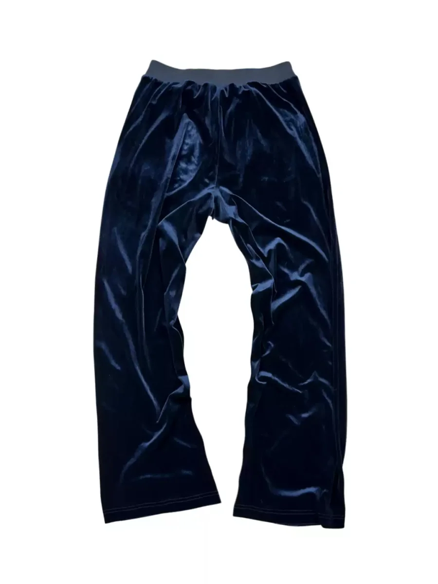 SAXGENWON | Velvet Silver Print Hoodie And Pants Set - 4